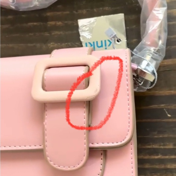 Mini Buckle Decor Flap Square Bag Without Bag Charm NWT - Picture 11 of 11